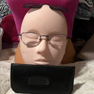 Elegant Black Metal Frame Glasses